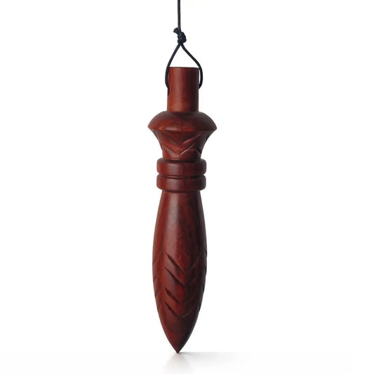pendule de thot taille xl forme originale en bois de plaissandre