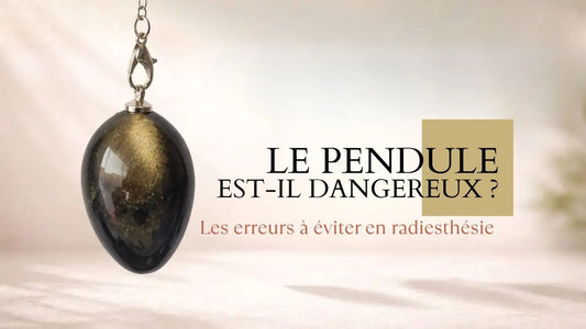 pendule divinatoire noir utilisé en radiesthésie