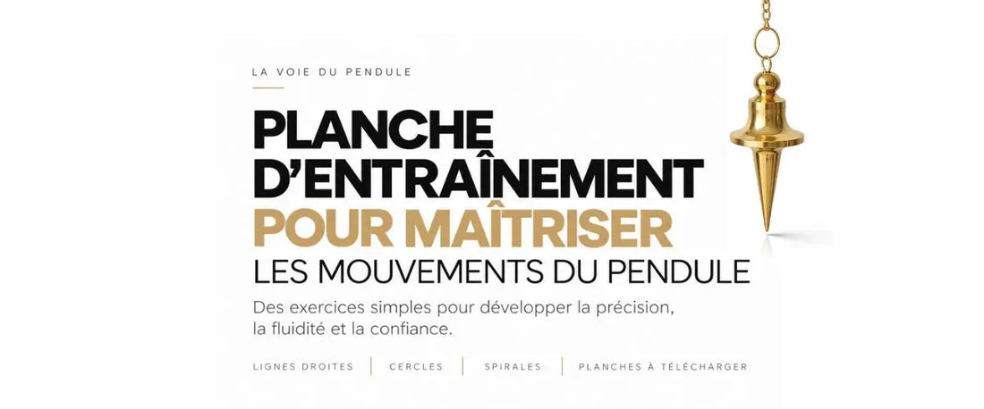 Planche d'entraînement pour maîtriser les mouvements du pendule