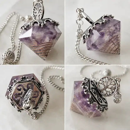 un pendule orgonite arbre de vie sous toutes ses coutures