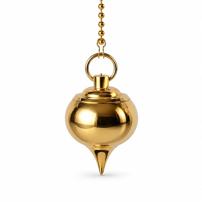 Pendule Abbé Mermet doré avec chambre à témoin
