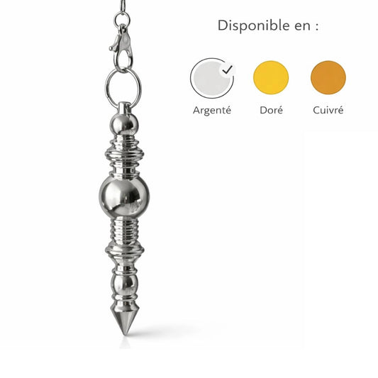 Pendule Bâton Métal – Géométrie Multi-Niveaux