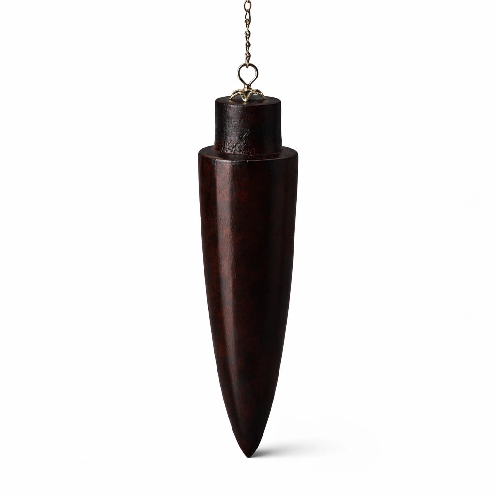 Pendule cône en bois de rose - grand taille
