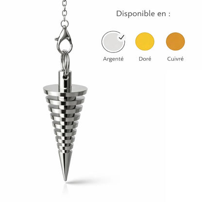 pendule cone gradin variantes en métal