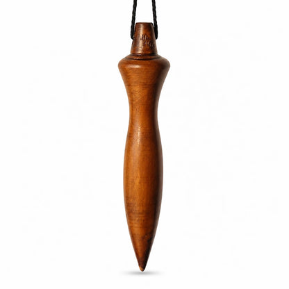 Pendule égyptien antique en bois de buis pour radiesthésie