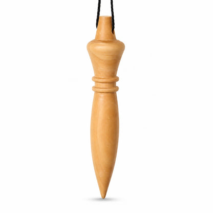 Pendule égyptien en bois de buis naturel pour radiesthésie