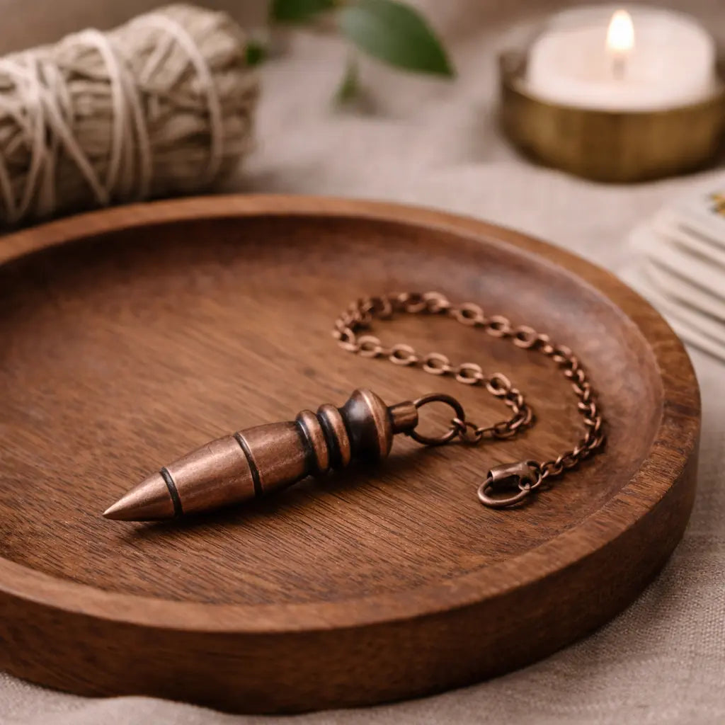 pendule egyptien Nil, en bronze dans coupelle
