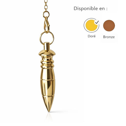 Pendule égyptien Nil en métal variante doré ou bronze