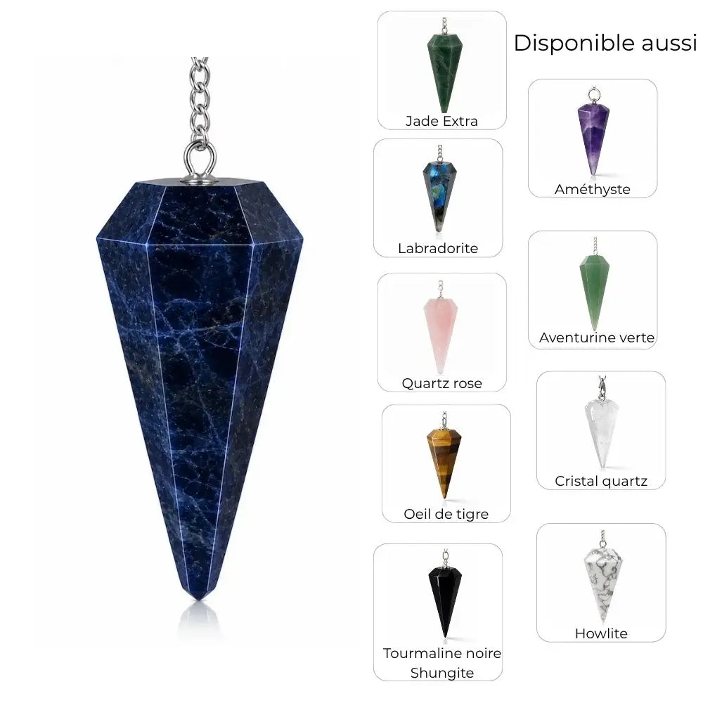 pendule hexagonal en pierre naturelle, plusieurs choix