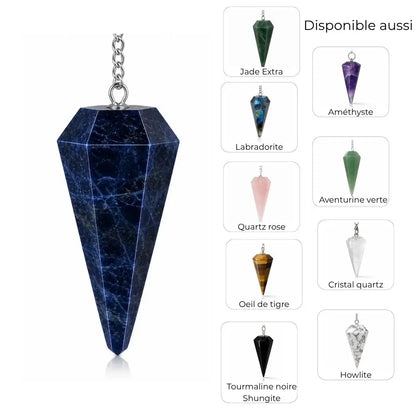 pendule hexagonal en pierre naturelle, plusieurs choix