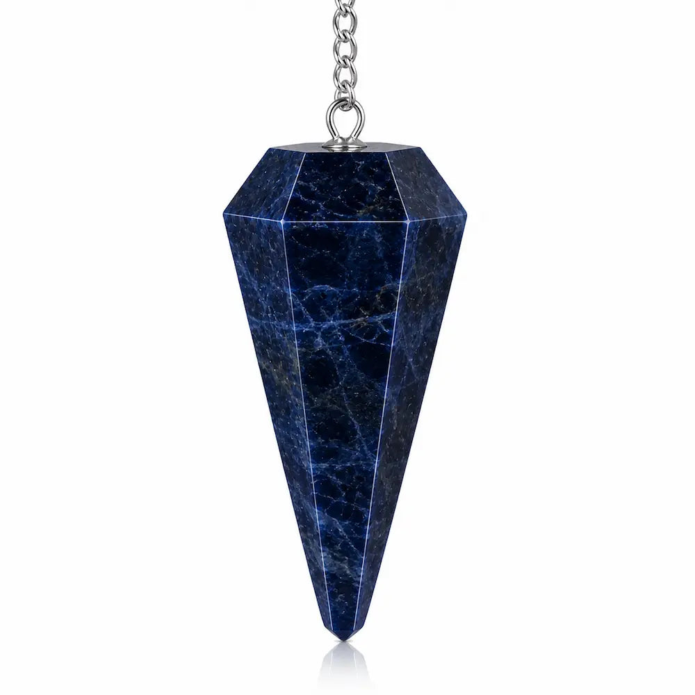 pendule hexagonal en sodalite qualité extra pierre naturelle