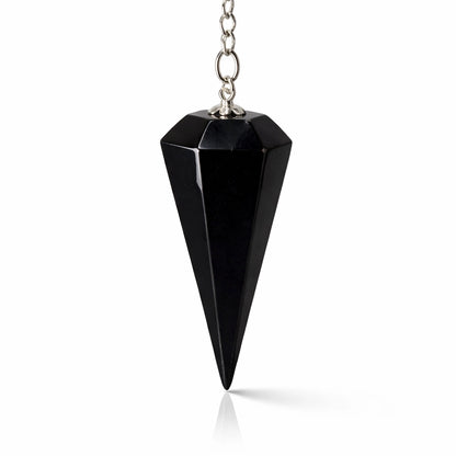 pendule hexagonal en pierre naturelle de tourmaline  noire