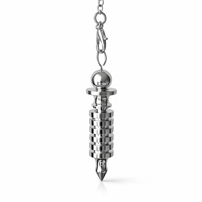 Pendule Isis en métal argenté symbolique déesse égyptienne pour divination intuitive