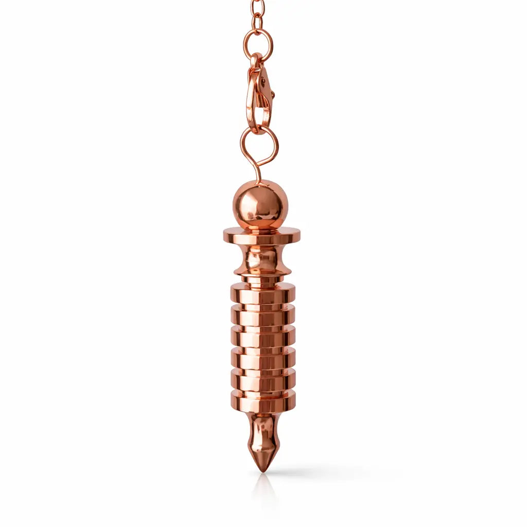 Pendule Isis en métal cuivré symbolique déesse égyptienne pour divination intuitive