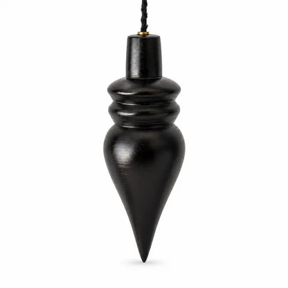 Pendule Lotus en bois de buis noir