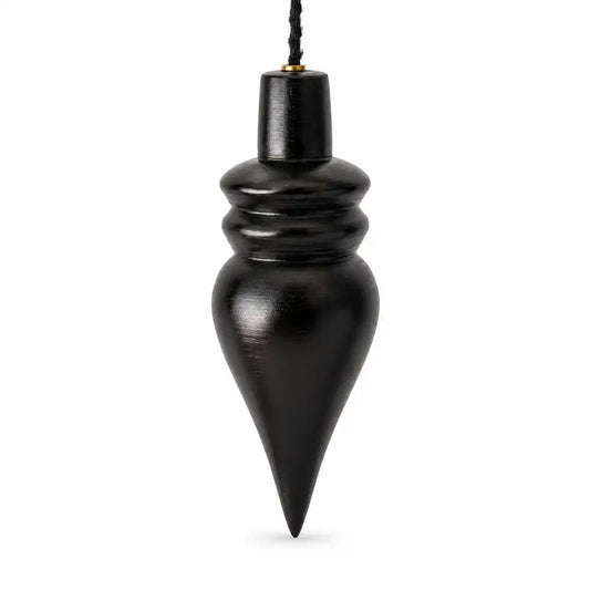 Pendule Lotus en bois de buis noir