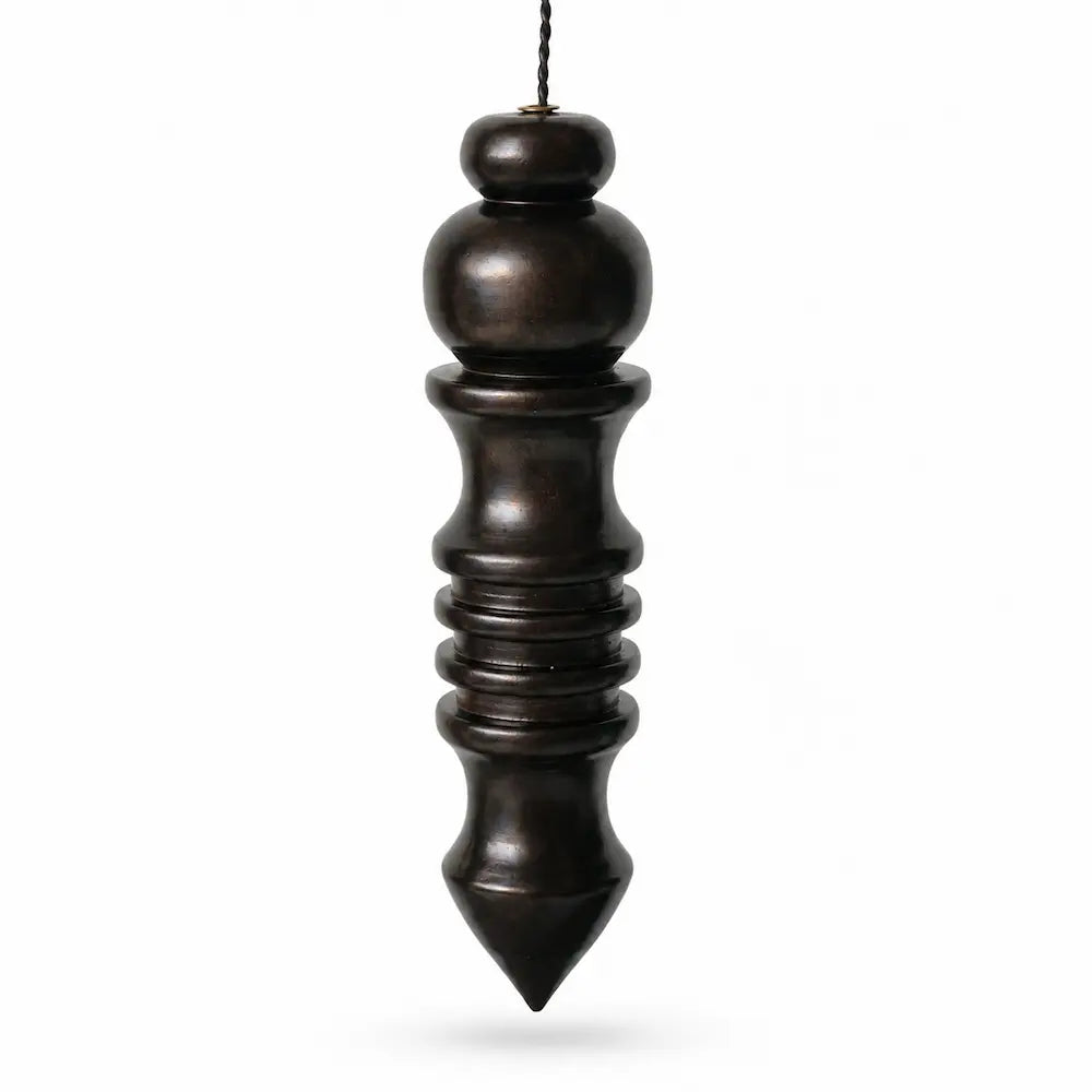 Pendule Osiris en bois noir pour radiesthésie