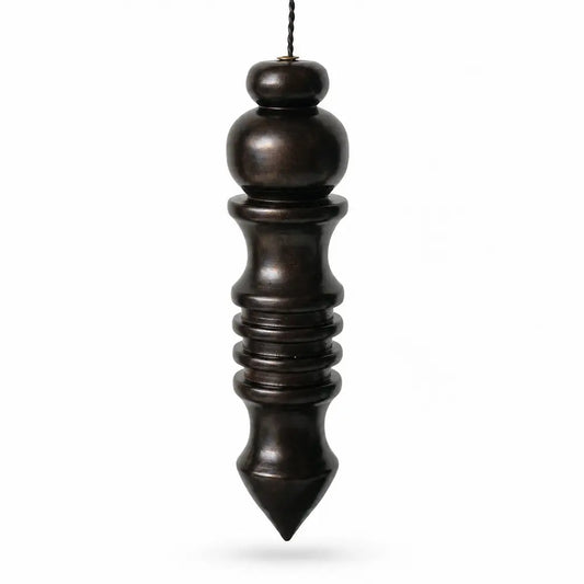 Pendule Osiris en bois noir pour radiesthésie