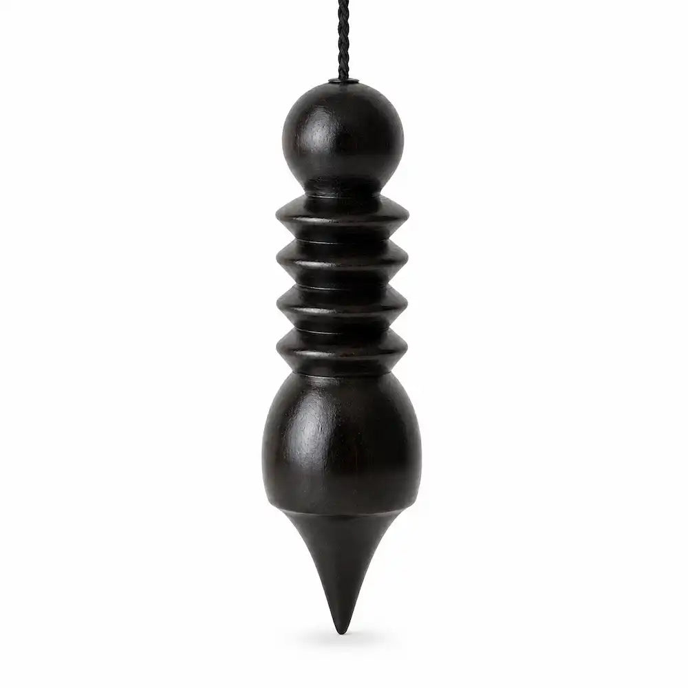 Pendule Radionix en bois noir