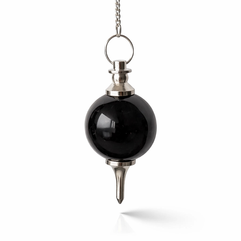 Pendule sephoroton en obsdienne noire pour la radiesthésie