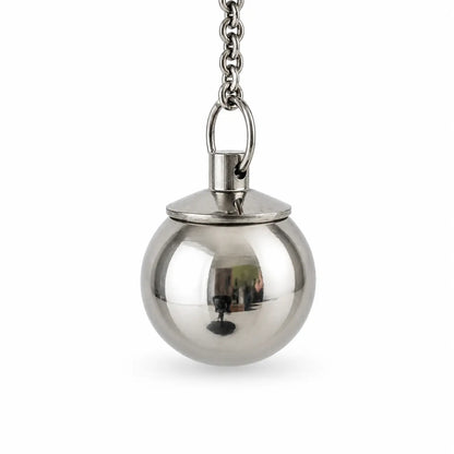Pendule témoin sphère  couleur chromé