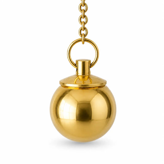 Pendule témoin sphère doré