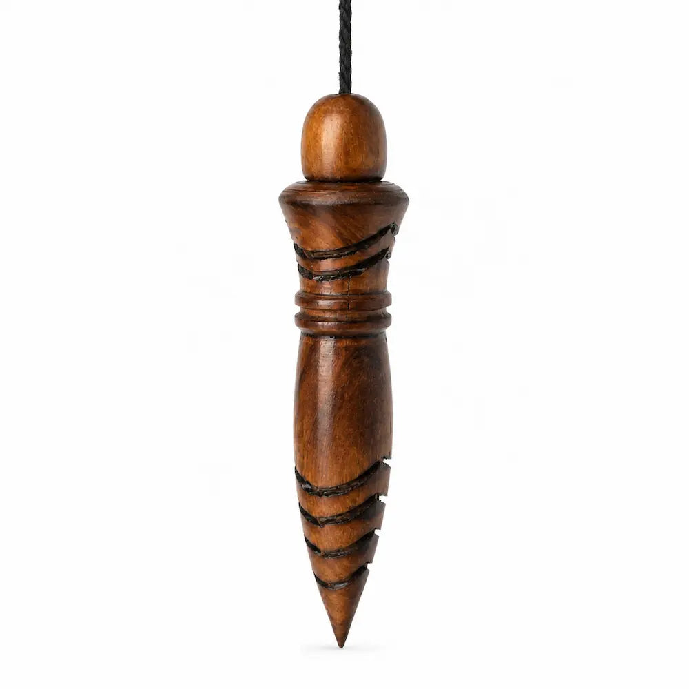 pendule de thot en bois de buis couleur marron