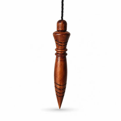 Pendule Thot égyptien couleur chêne verni foncé pour radiesthésie