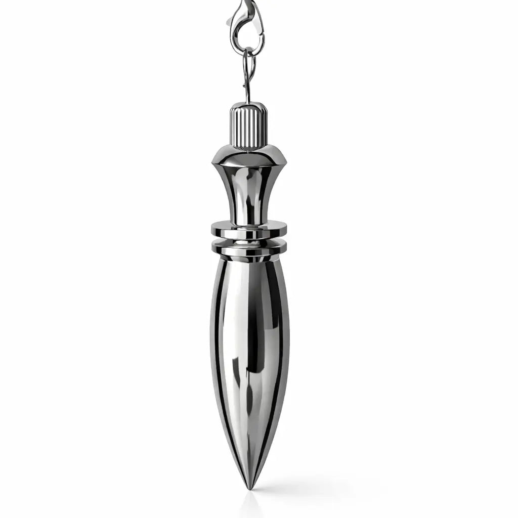 pendule de thot avec témoin , finition argentée