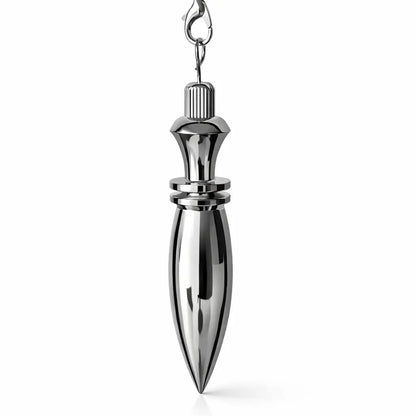 pendule de thot avec témoin , finition argentée