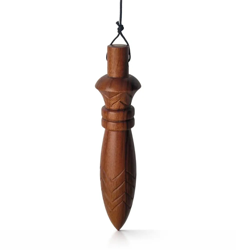 pendule de thot taille xl forme originale en bois de poirier