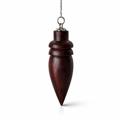 Pendule en bois de rose , cône torsadé