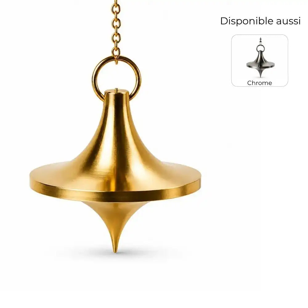Pendule toupie en laiton disponible en plusieurs finitions