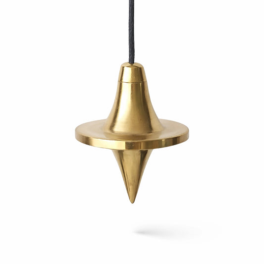 Pendule UFO en laiton 25g avec cordelette pour divination intuitive et stabilité