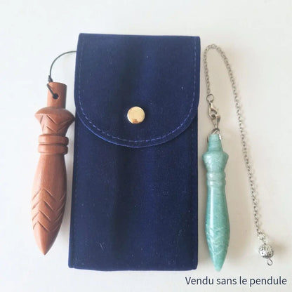 Pochette en velours pour grand pendule