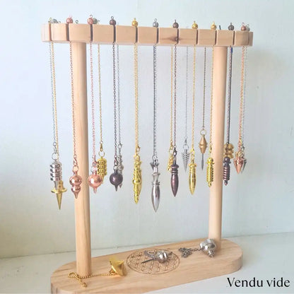 Présentoir pendule en bois