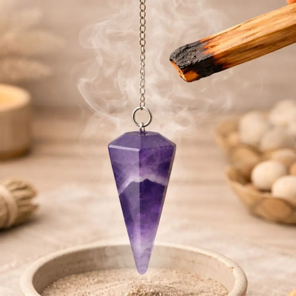 Purifier son pendule avec la douceur de la fumée du palo santo