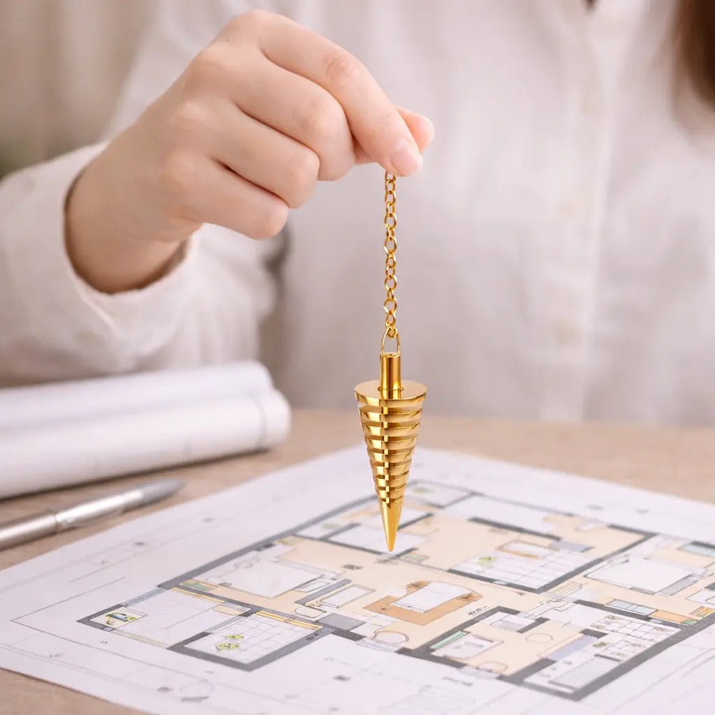 utilisation du pendule cône a gradins sur plans